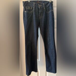 GUESS Women's High Rise Dark Denim Jeans